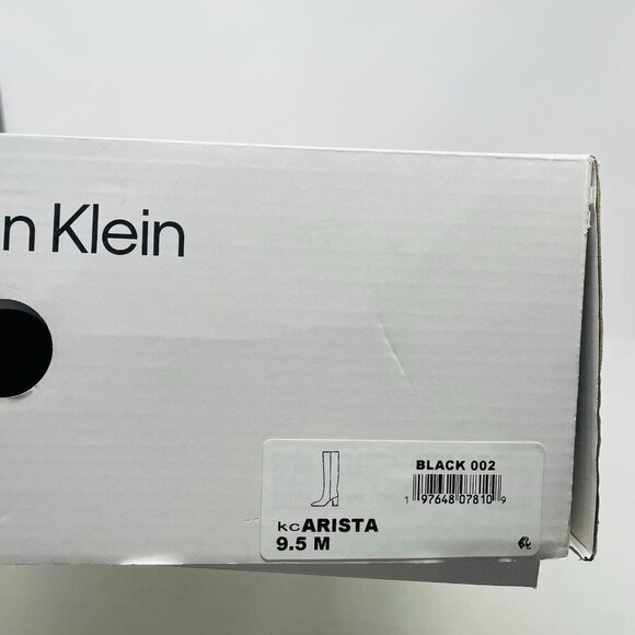 Calvin Klein Womens 9.5M Leather Arista Block Heel Square Toe Dress Boots $229 - Picture 6 of 6